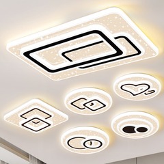 新しいリビングルームのメインランプ長方形led寝室灯天井灯シンプルな現代大気レストランの部屋の本の部屋灯