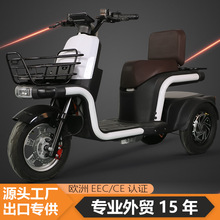 外贸出口电动车电动三轮车长续航踏板车外卖车双电机电动摩托车