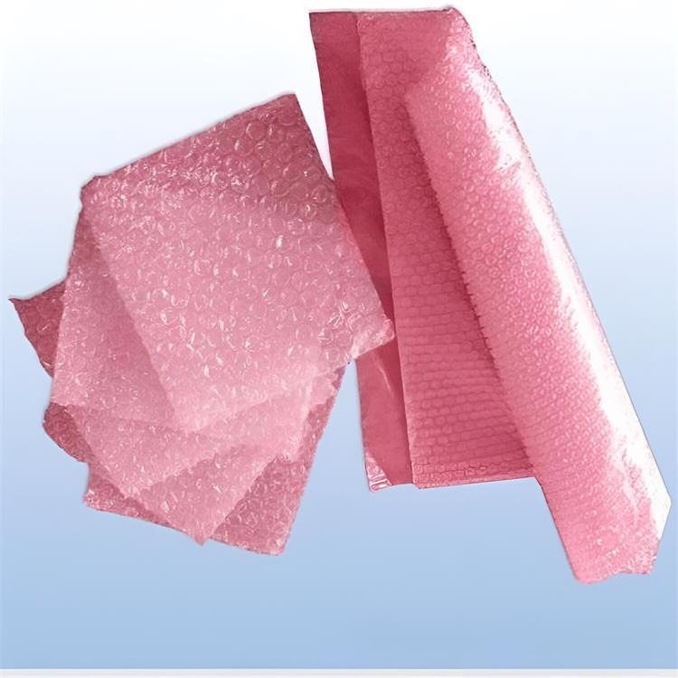 pe红色防静电气泡垫 信封气泡袋 现货大气泡直径25mm双面泡泡垫