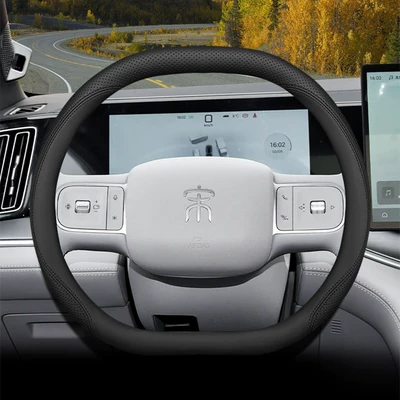 Ultra-Thin Steering Wheel Cover, Steering wheel cover - black-sleeve-type-ultra-thin-model-default