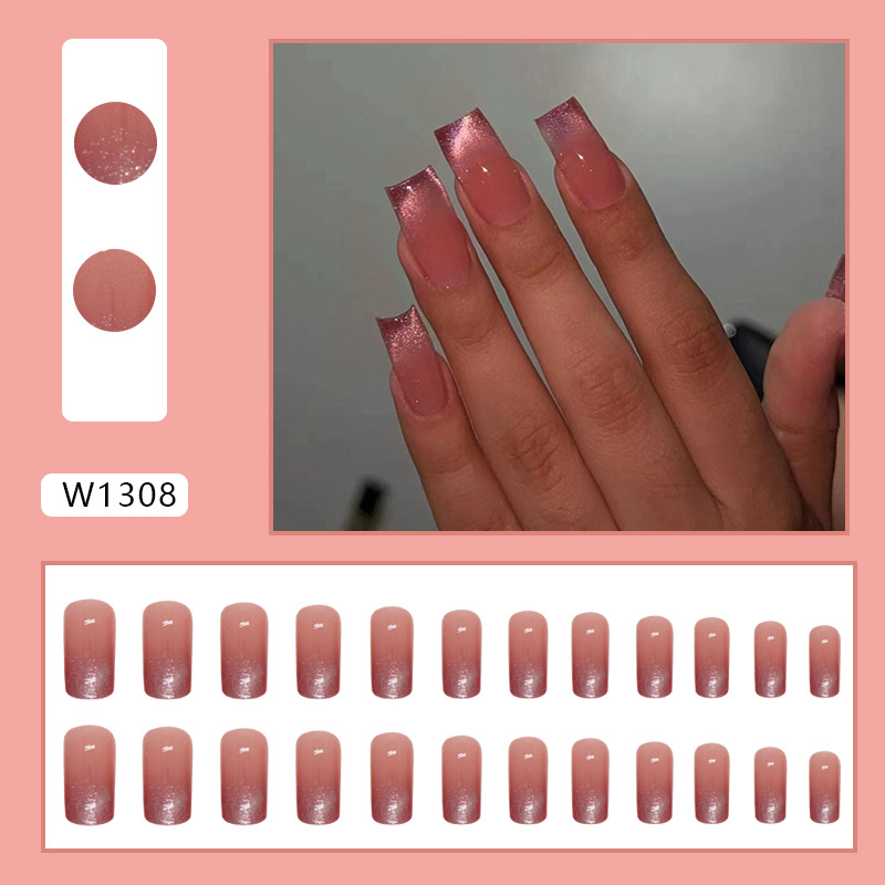 25g Weight Simple Style Commute Color Block ABS Nail Patches 1 Set