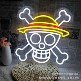 亚马逊热卖爆款动漫LED霓虹灯酒吧房间卧室游戏室装饰灯厂家批发