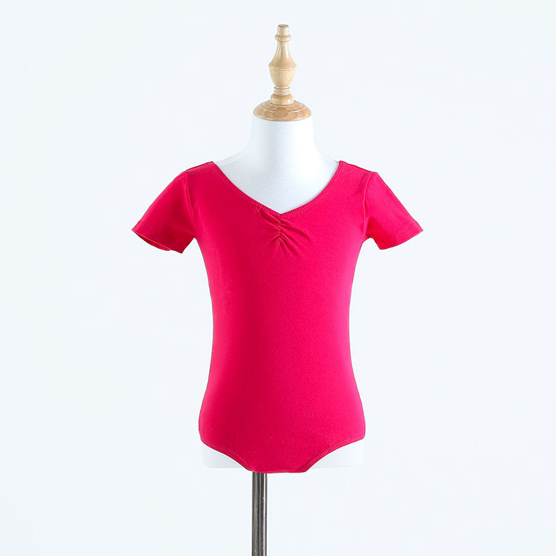 Niños niñas de verano de mangas cortas vestidos de entrenamiento para niñas vestidos de ballet chino vestidos de gimnasia para niños pequeños vestidos de ballet