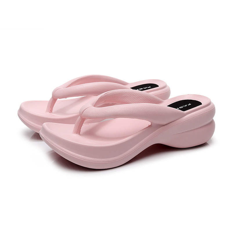 Chanclas nuevos zapatos de mujer al aire libre playa Corea del Sur Dongdaemun zapatillas de plataforma verano al aire libre sandalias de mujer