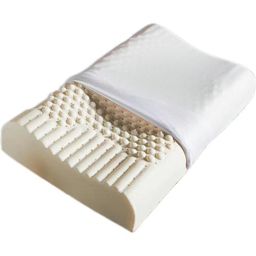 Bulk wholesale cool-feeling massage beans memory foam pillow, Thailand imported natural latex pillow, single or double-use pillow core