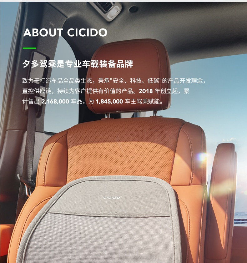 Cicido Car Lumbar Support Breathable Back Cushion Driver's Seat Waist Support Car Lumbar Cushion