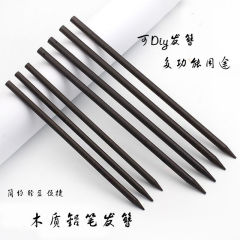简约簪子国风古装发簪古典汉服头饰圆木实心发饰铅笔簪盘发木厂家
