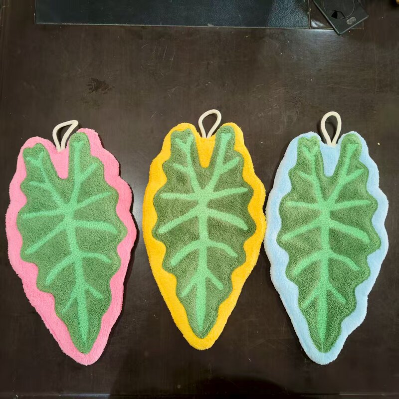 Tropical Plant Leaf Hand Towel Hanging Bathroom Absorbent Hand Towel Kitchen Thickeneded Quick-Drying Rag Kidsren's Handkerchief Tropical Plant Leaf Hand Towel Hanging Bathroom Absorbent Hand Towel Kitchen Thickeneded Quick-Drying Rag Kidsren's Handkerchief