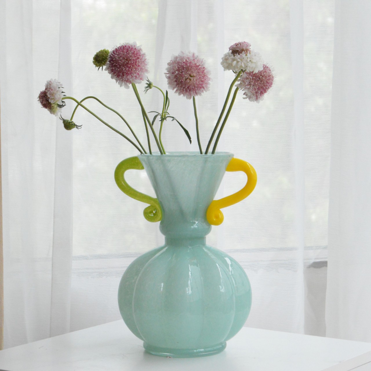 Piccolo vaso in vetro Fenton dipinto a mano in stile vintage francese con decorazioni delicate, accessori di alto valore_voghion.com