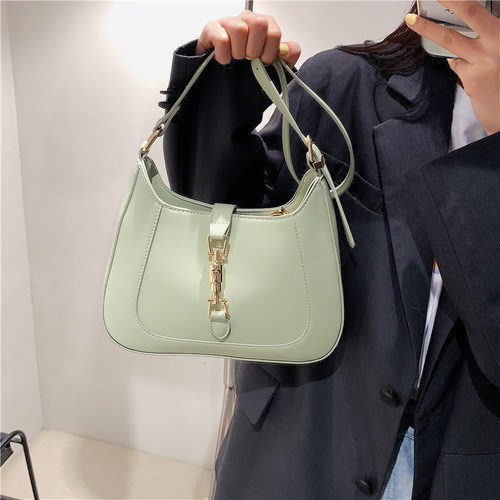 Export fashion bag armpit bag  autumn trendy new solid color simple women's bag shoulder handheld crossbody small bag