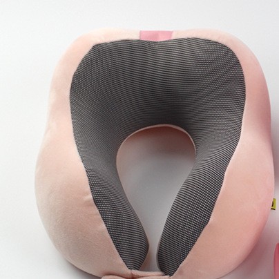 Almohada en forma de U transfronteriza almohada de viaje de negocios almohada de memoria en forma de U rebote lento protección del cuello espacio almohada de espuma de memoria regalo al por mayor