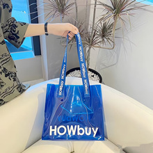 礼品袋镭射pvc手提肩背伴手礼袋复古服装手提袋防水耐用购物袋子