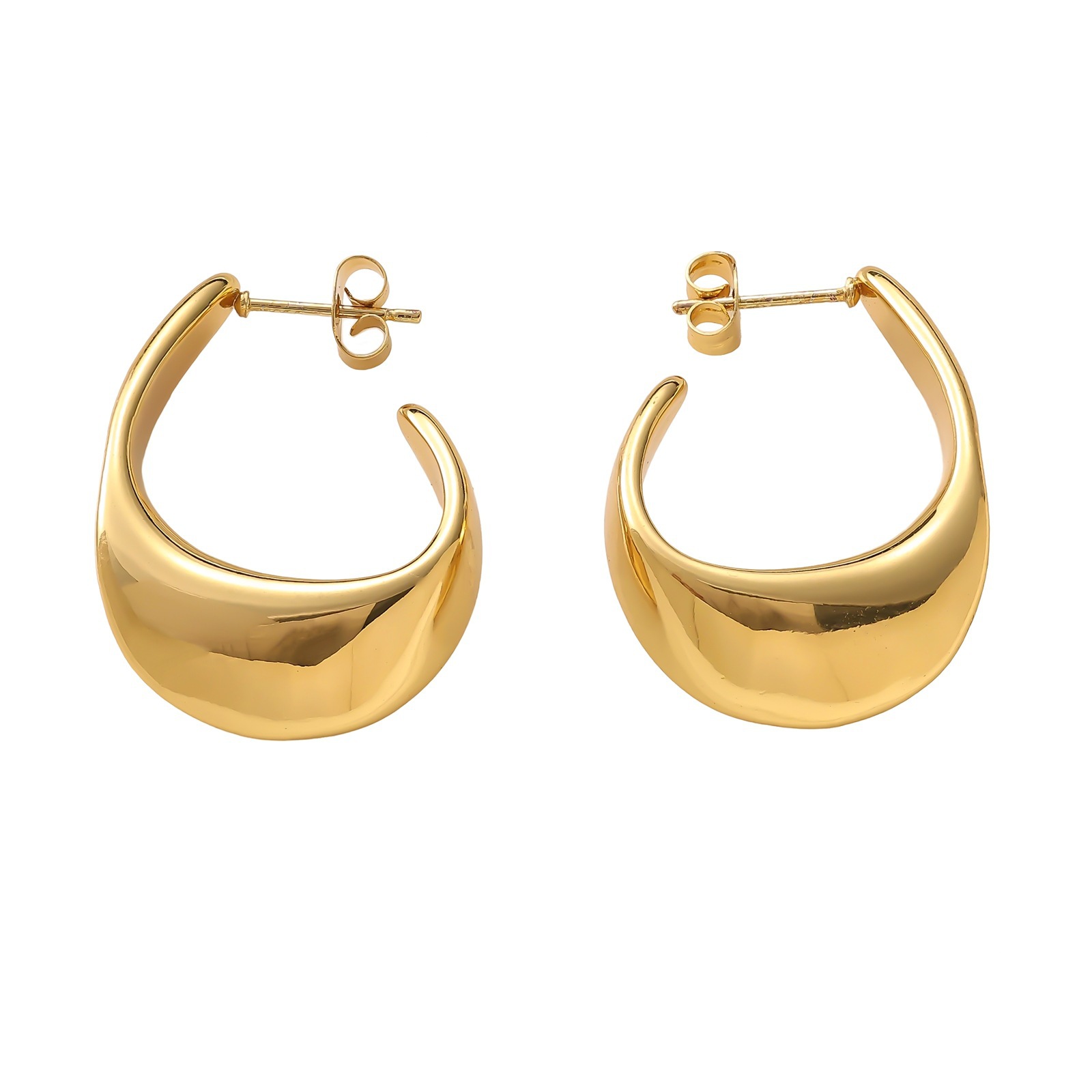 Men’s Titanium Stud And Hoop Earring Set Hypoallergenic Daily Wear_voghion.com