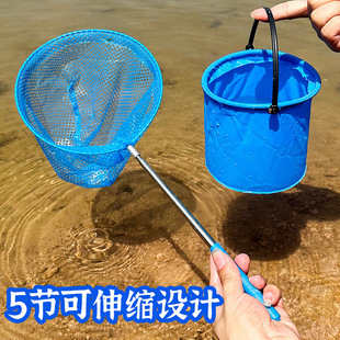 J1U.儿童捞鱼网抄网渔网网兜小鱼捕鱼抓鱼蝴蝶捕虫捞网沙滩玩具可-阿里巴巴