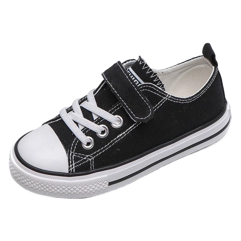 Детские кеды из канваса 2025 года, весенне-осенние низкие кроссовки для мальчиков и девочек, школьная обувь, белые повседневные тканевые туфли для малышей
