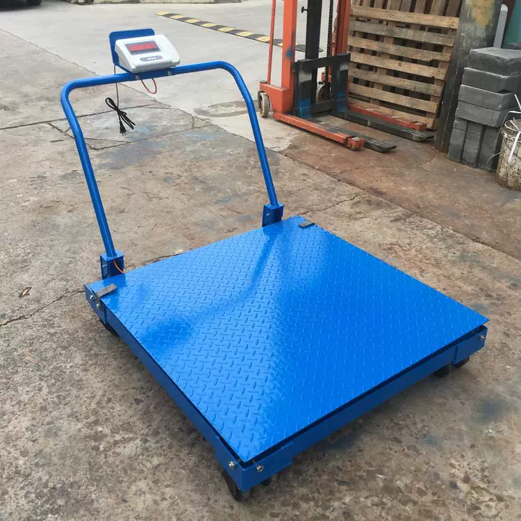 2 тонны мобильного малого напольных весов 1000 кг ручного толчка движущаяся платформа весы с колесами напольные фунты