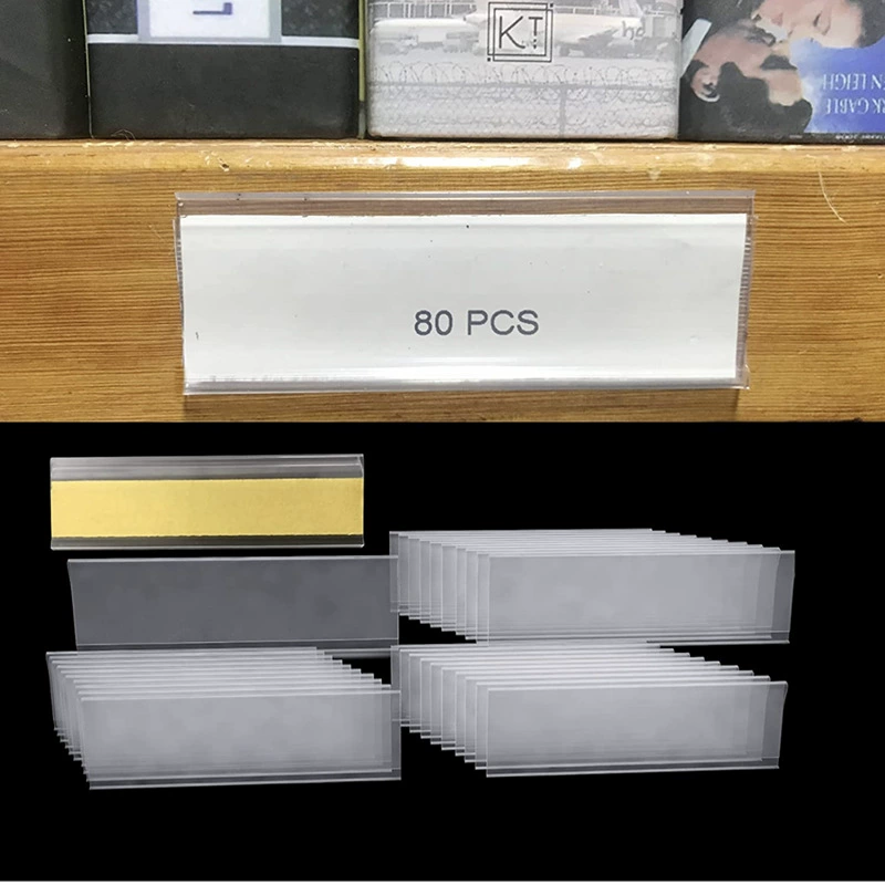 Супермаркет полки для рекламы ПВХ прозрачный клей на полке