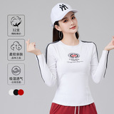 Осенняя спортивная базовая хлопковая футболка для спортзала, дорожный лонгслив, для бега