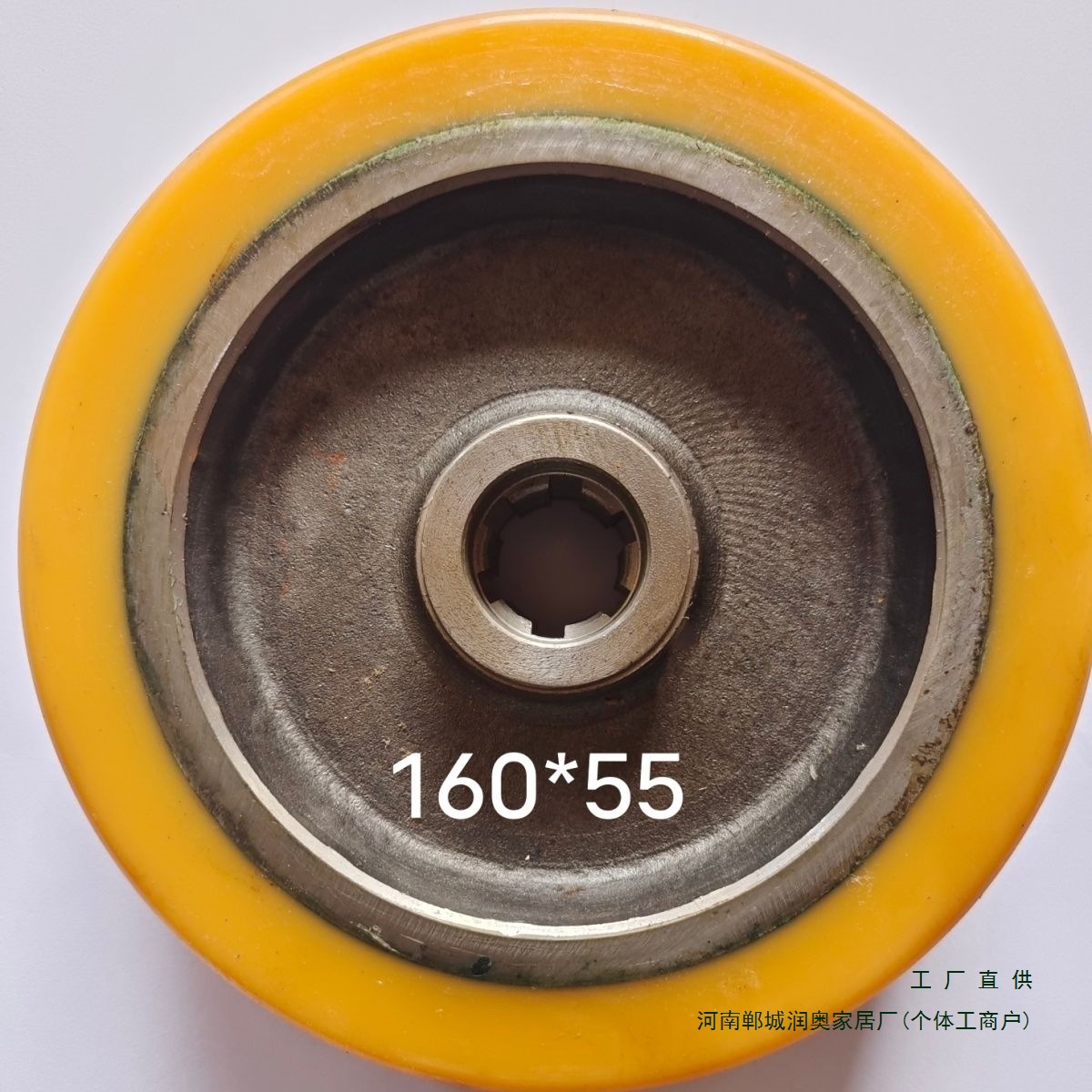 电动地牛叉车轮子搬运车液压车驱动轮PU聚氨酯轮托盘拉砖车其他