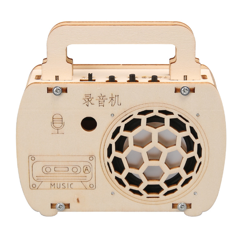 Estudiantes de primaria ciencia y tecnología pequeños hechos a mano grabadora divertida DIY experimentos científicos modelo de material paquete al por mayor