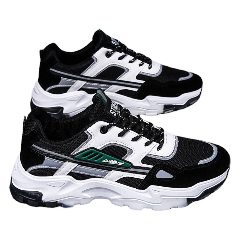 Мужская обувь, спортивная обувь, кроссовки для бега с дышащей сеткой, модная повседневная спортивная студенческая дорожная обувь в корейском стиле, легкая обувь