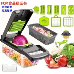 多機能キッチンカッター、ポテトカッター、家庭用さいの目切り器、おろし金、野菜スライサー（越境人気商品）
