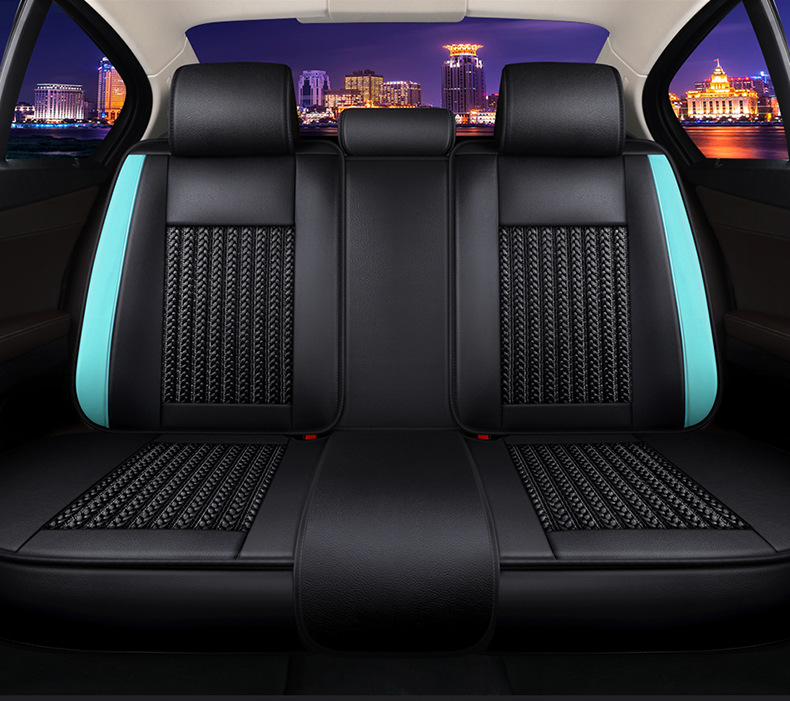 Cross-border foreign trade car seat cushion wear-resistant leather surrounded by four seasons universal seat cover source factory foreign trade wholesale