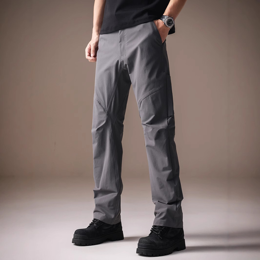 High-End Curved Blade Functional Outdoor Summer 3D Cut Deconstructed Hiking Durable Workwear Pants for Men Cross-Border