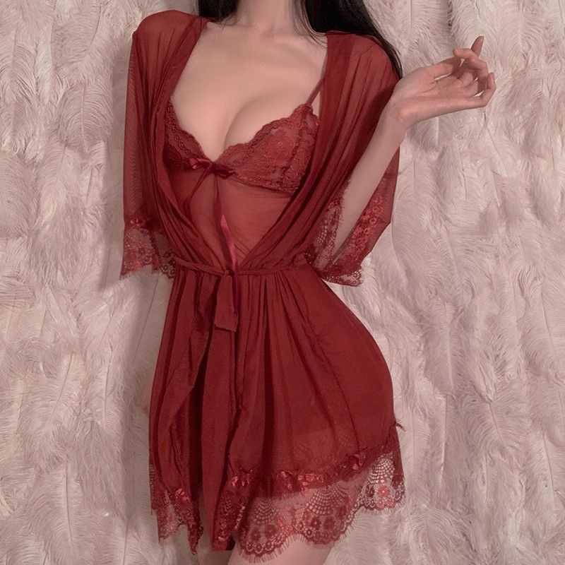 버건디 (슬링+팬츠+재킷+벨트)