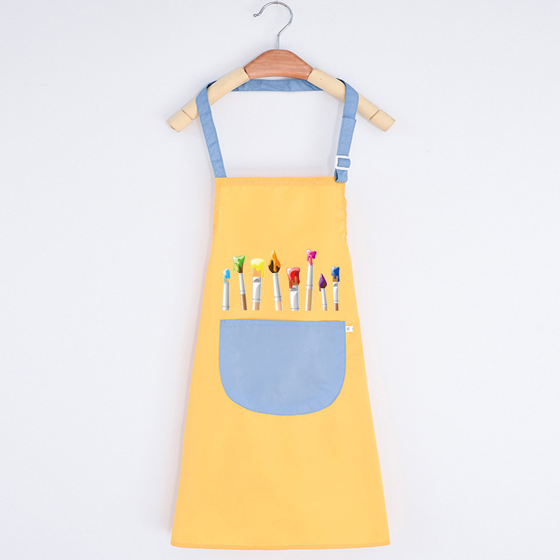 子供の絵画服防水幼稚園ノースリーブブラウスアート逆着用絵画子供親子エプロンカスタマイズ|undefined