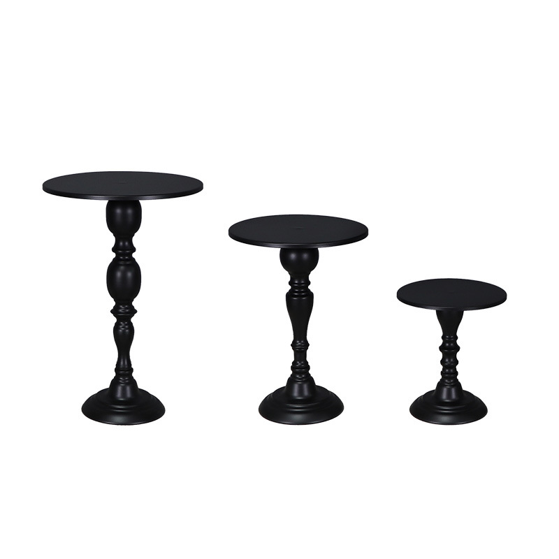 Mesa de postres de boda transfronteriza estante de pastel diseño de banquete bandeja de pastel de hierro forjado europea decoración de fiesta de cumpleaños