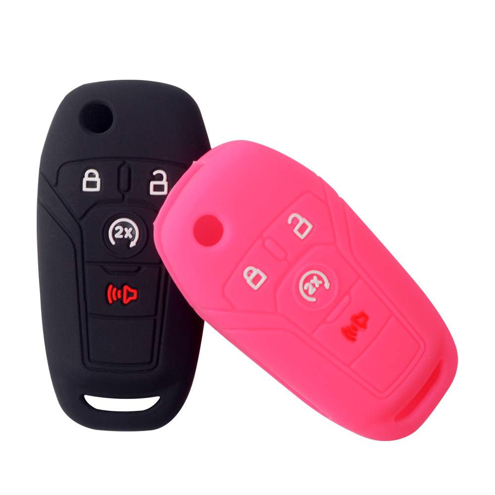 2Pcs Silicone Car Remote Key F