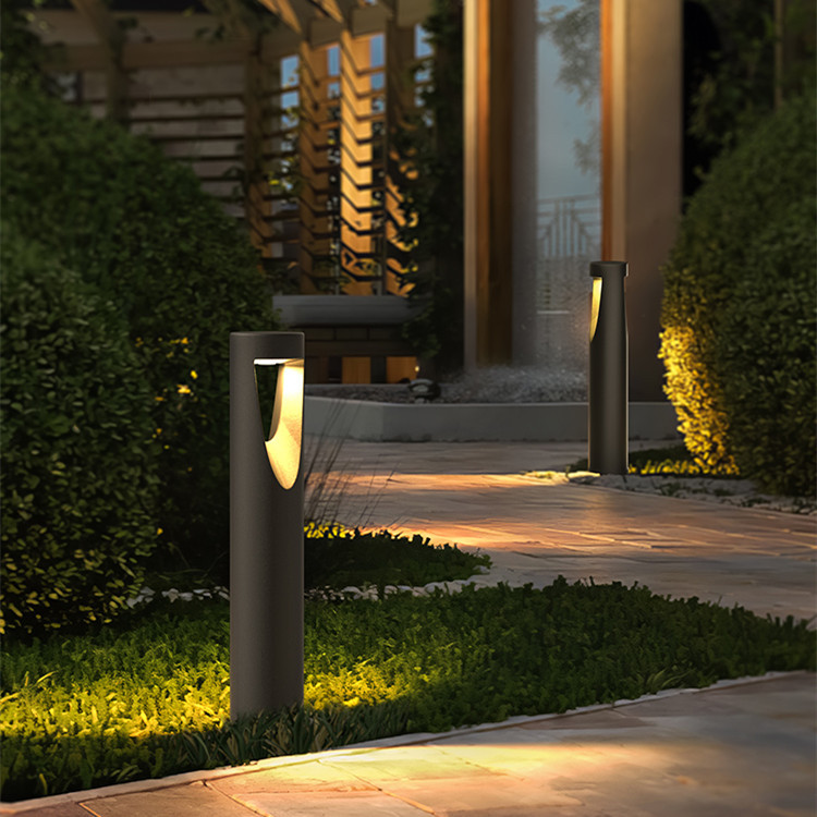 Lámpara de césped al aire libre impermeable jardín lámpara moderna minimalista paisaje lámpara de césped lámpara de jardín Villa lámpara de pie