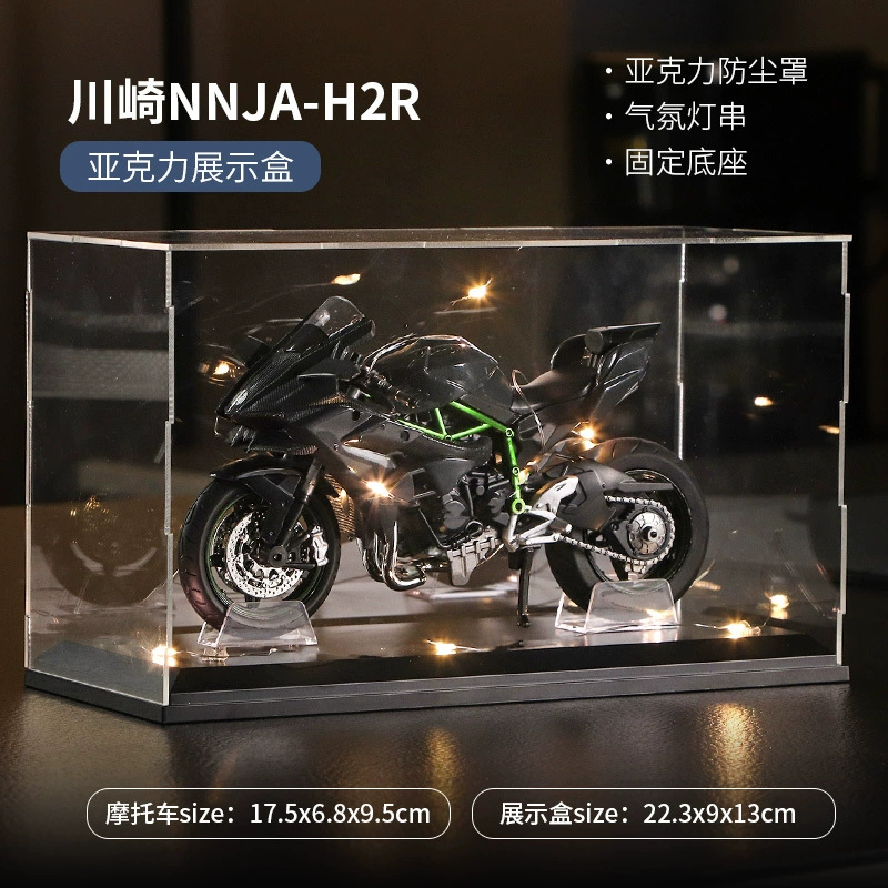 Kawasaki, металлический реалистичный мотоцикл, модель автомобиля, минифигурка, подарок на день рождения