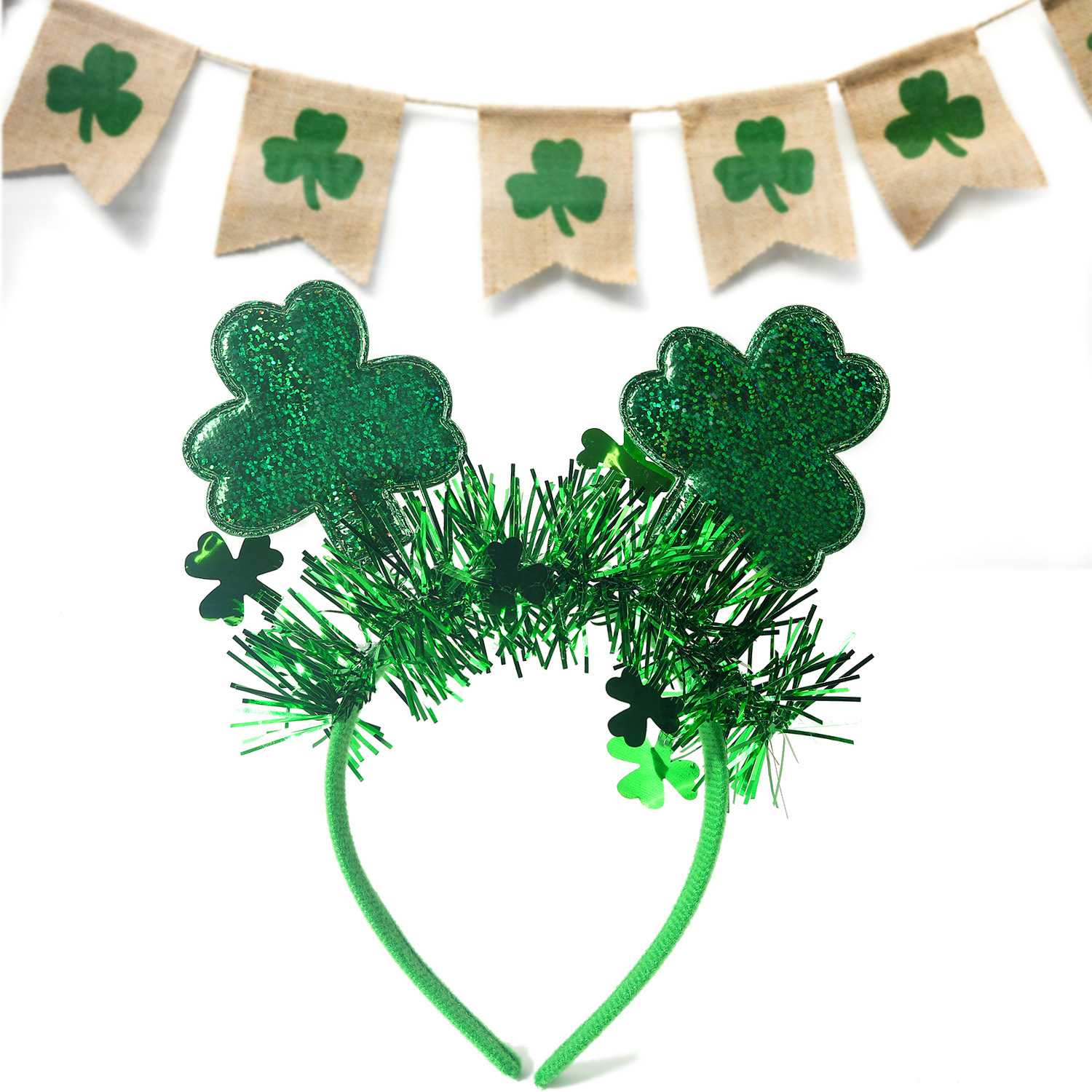 Nuevo cross-border irlandés día de San Patricio Fiesta de carnaval tribol decoración toque