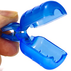 Protective Cover for Shrimp Hooks and Squid Jigs, Blue PVC Fishing Hook Shield, Shrimp Hook Protective Cover, Various Sizes, Wholesale