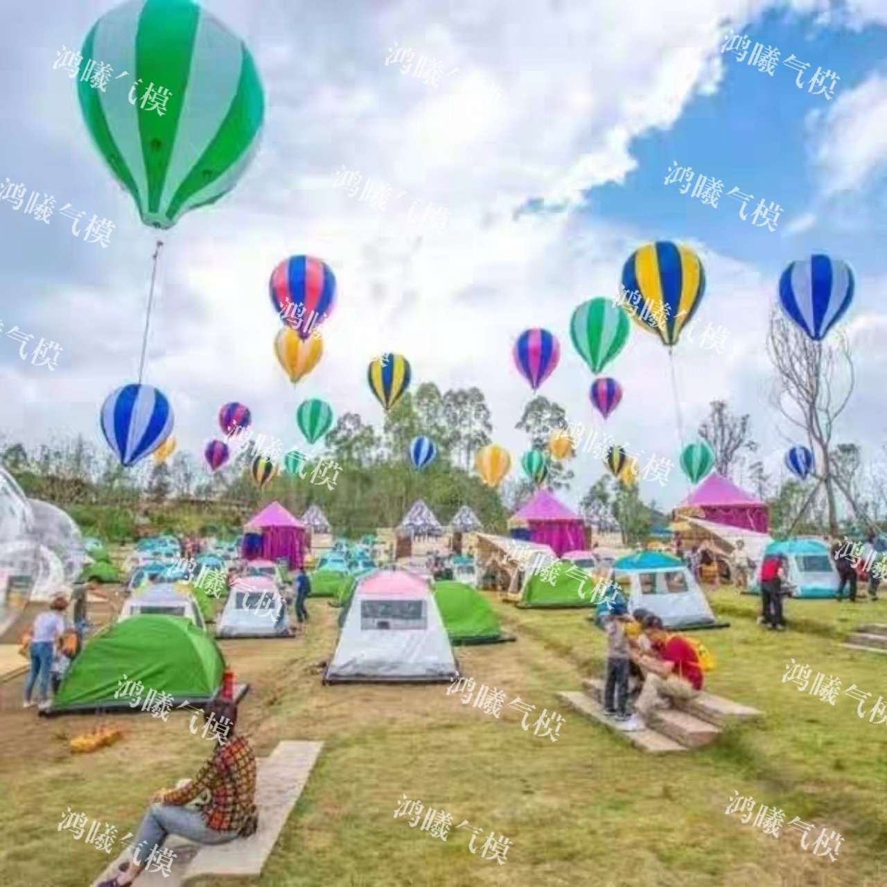 充气落地水滴球 PVC悬挂热气球商场酒吧婚礼闭气爱心装饰美陈气模