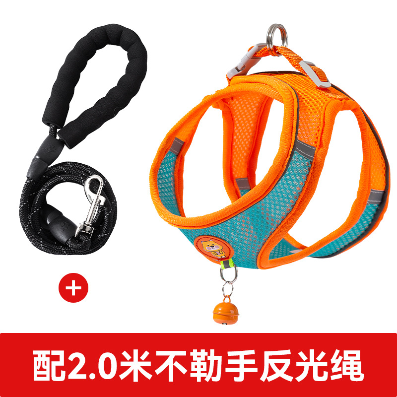 Chaleco tipo cuerda de tracción para perros, correa de pecho para cachorros Pomegranati, cadena para perros, cuerda de paseo para perros