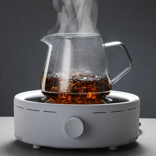 American hand brewed glass coffee pot smoke gray sharing pot coffee pot set V60 filter cup filter