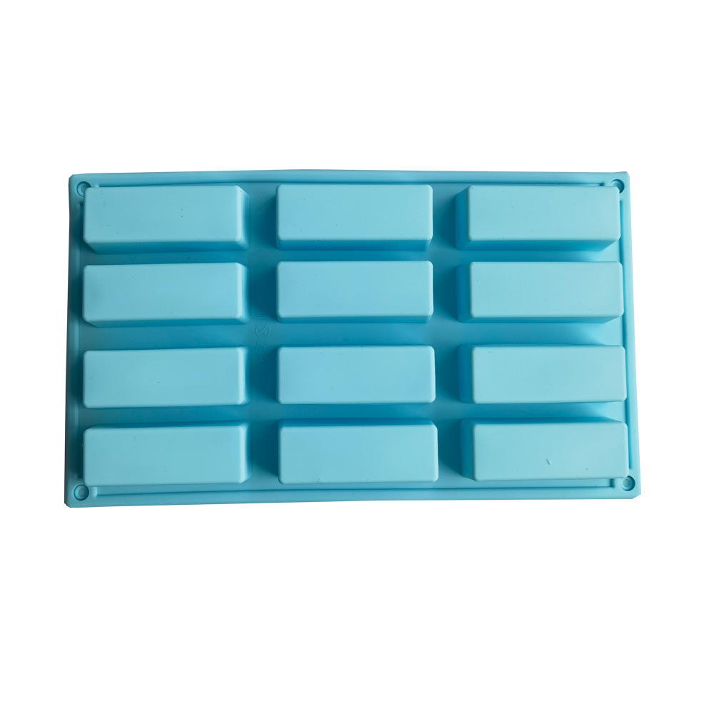 12 líneas 133 molde de silicona pastel helado pudín molde de postre jabón utensilios