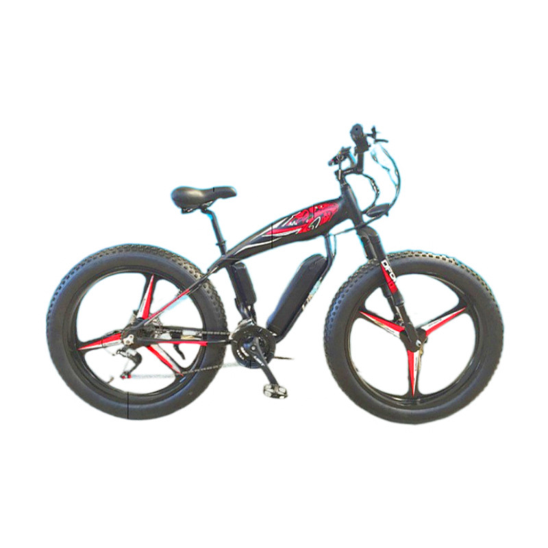 All-In-One Snow Electric Vehicle, 26inch Aluminum Alloy Beach Electric Vehicle, Wide Tire Electric Bicycle, Manufacturer Wholesale