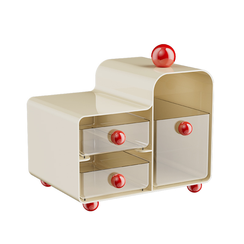 ZT1588 デスクトップ収納ボックス文具プラスチック仕上げ防塵寮デスク引き出し型収納ラック