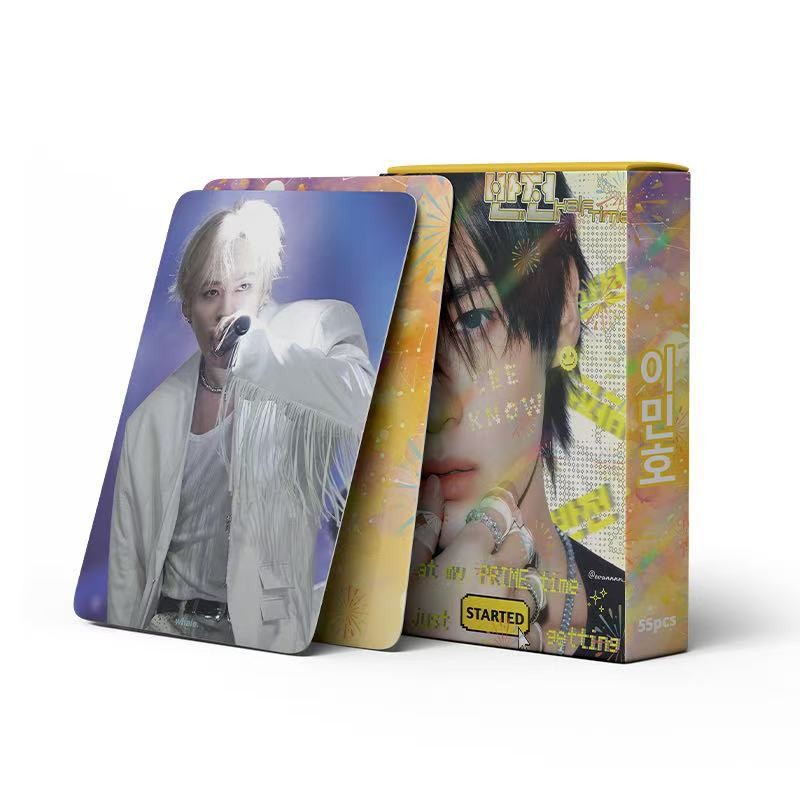 Cadena total, una gran cantidad de stock, 55 hojas de tinta BT SK IVE ATEEZ KPOP, estrellas coreanas alrededor de LOMO
