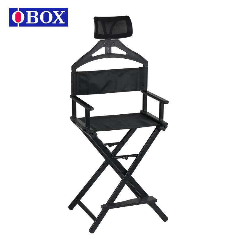 Fabricante Qihui al por mayor silla plegable de aleación de aluminio maquillaje red estudio maquillaje al aire libre taburetes de director portátil