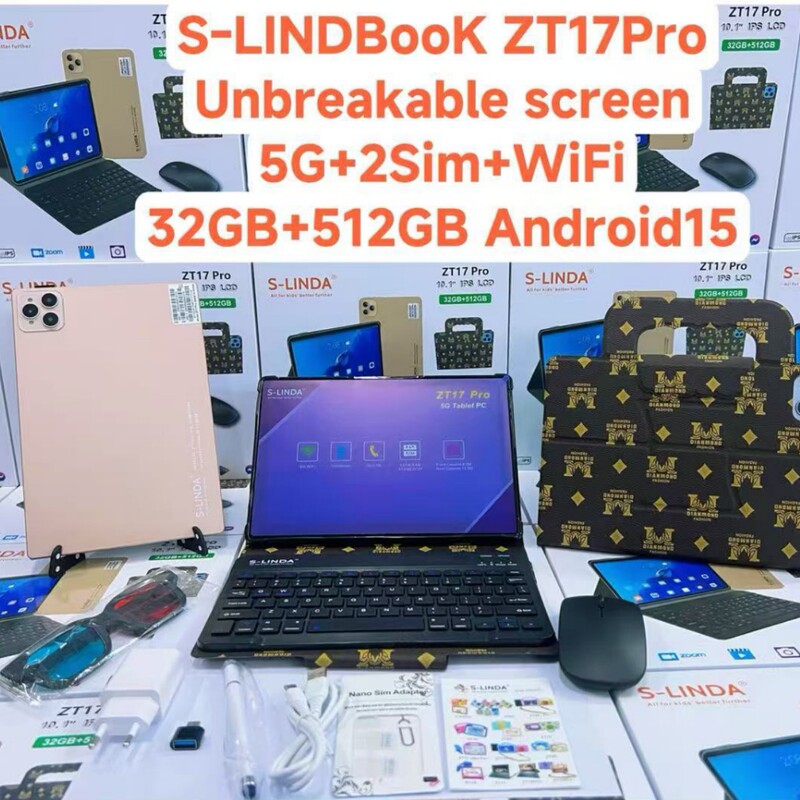 Tablet Pc/S-Linda/Zt17/ 10.1inch Sim Call Tablet Computer Learning Keyboard Two-In-One