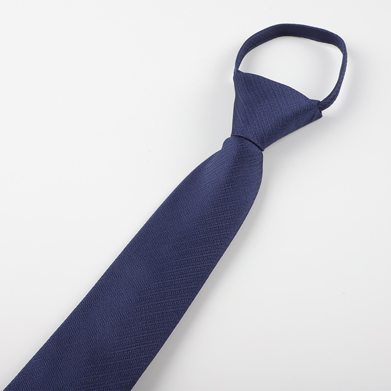 Corbata perezosa de los hombres de estilo coreano ropa formal negocio fácil tire novio mejor hombre boda hombres cremallera corbata fábrica al por mayor