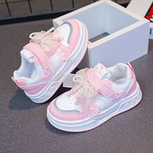 2025新款春秋季皮面防水低帮卡通公主单鞋休闲女童鞋运动鞋板鞋子