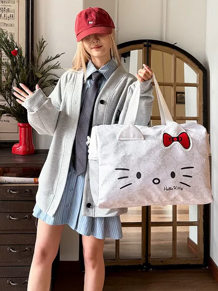 New Spring Travel Bag Cartoon Cute Luggage Single-Shoulder Handbag Gym Bag Travel Bag Large Capacity Crossbody Bag for Men