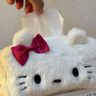 Creative kulomi melody tissue box plush KT cat strawberry bear cartoon tissue box box