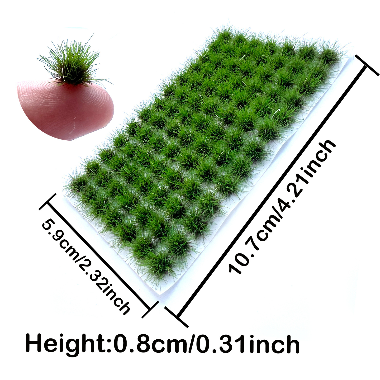 8mm96 plantas redondas cluster modelo de vías ferroviarias accesorios escenario de arena militar diy forma de hierba miniatura